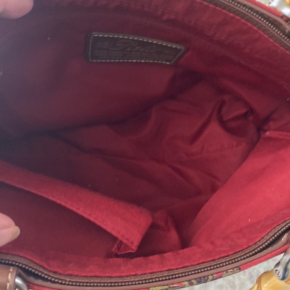 Tropical Wooden Handle Bag - Picture 3 of 5